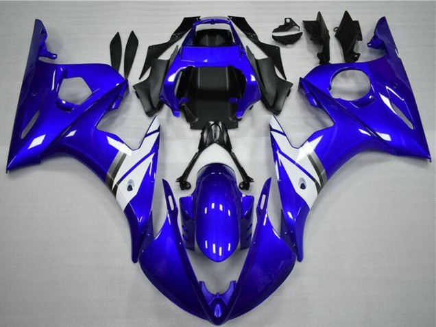2003-2004 Yamaha YZF R6 Motorcycle Fairings - Blue White Canada Websites