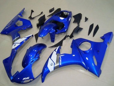 2003-2004 Yamaha YZF R6 Motorcycle Fairing - Blue White OEM Style Canada Websites