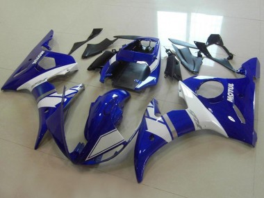 2003-2004 Yamaha YZF R6 Motorcycle Fairings - Blue White Silver Canada Websites
