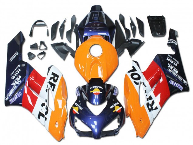 2004-2005 Honda CBR1000RR Motorcycle Fairings - Orange Red White Blue Repsol Canada Websites
