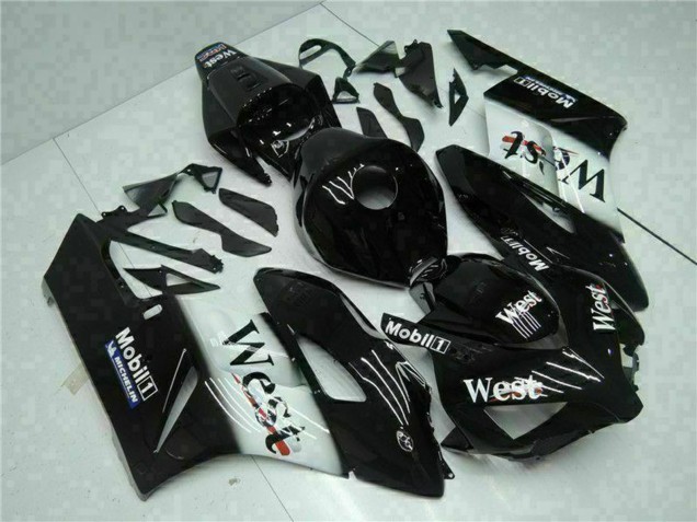 2004-2005 Honda CBR1000RR Motorcycle Fairings - Glossy Black White West Mobil Michelin Canada Websites