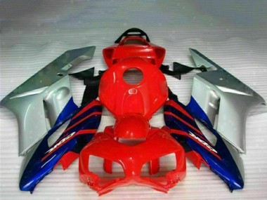 2004-2005 Honda CBR1000RR Motorcycle Fairings - Silver Red Blue Black Stripe Canada Websites