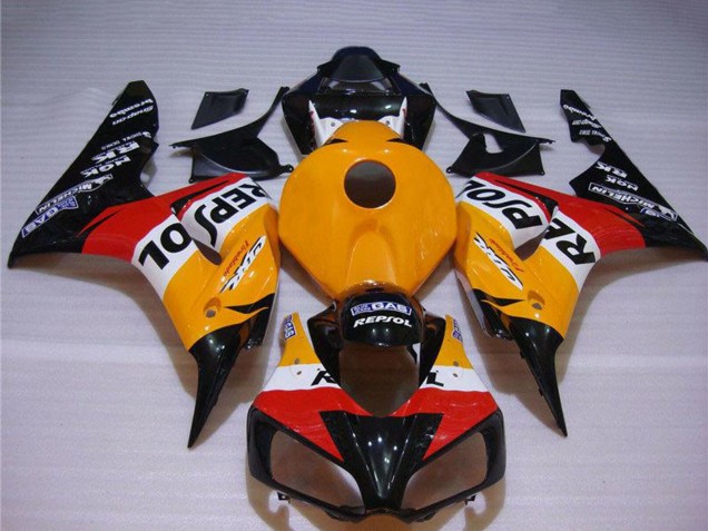 2004-2005 Honda CBR1000RR Bike Fairings - Orange White Red Glossy Black Repsol Canada Websites