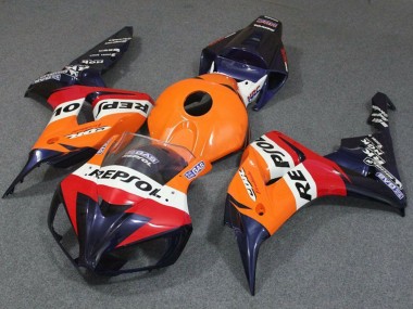 2006-2007 Honda CBR1000RR Motorcycle Fairing - Orange White Red Blue Repsol Canada Websites