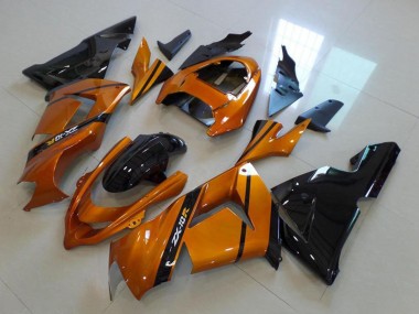 2004-2005 Kawasaki ZX10R Motorcycle Fairings - Gold Black Canada Websites
