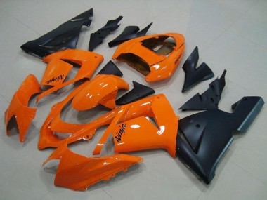 2004-2005 Kawasaki ZX10R Motorcycle Fairings - Orange Matte Black Canada Websites