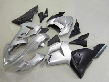 2004-2005 Kawasaki ZX10R Motorcycle Fairing - Silver Black Ninja Canada Websites