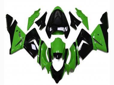 2004-2005 Kawasaki ZX10R Motorcycle Fairings - Glossy Black Green Canada Websites