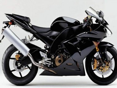 2004-2005 Kawasaki ZX10R Motorcycle Fairings - Glossy Black Matte Black Canada Websites