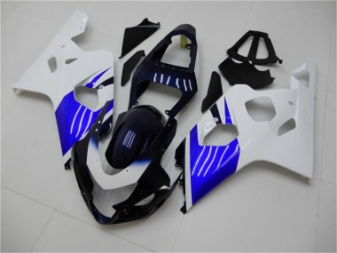 2004-2005 Suzuki GSXR 600/750 Bike Fairings - White Blue Black Canada Websites