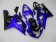2004-2005 Suzuki GSXR 600/750 Motorcycle Fairings - Blue Glossy Black Canada Websites