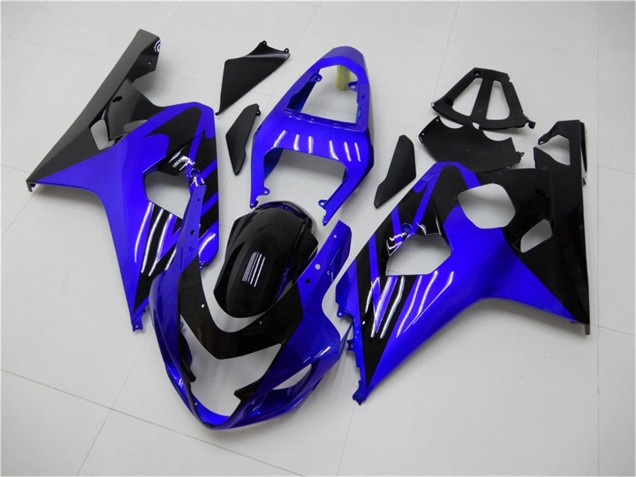 2004-2005 Suzuki GSXR 600/750 Motorcycle Fairings - Blue Glossy Black Canada Websites