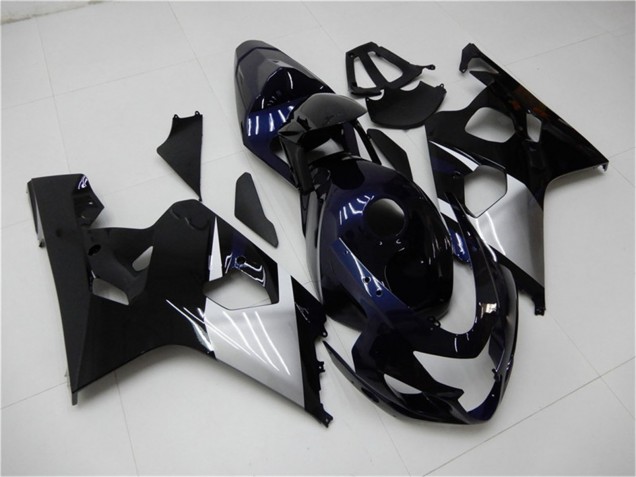 2004-2005 Suzuki GSXR 600/750 Motorcycle Fairings - Glossy Black Silver Blue Canada Websites