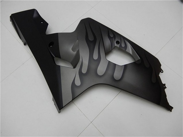 2004-2005 Suzuki GSXR 600/750 Motorcycle Fairings - Grey Black Flame Canada Websites