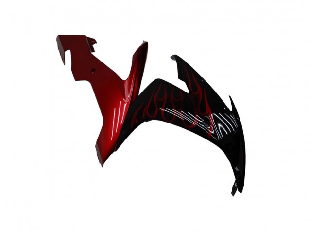 2004-2006 Yamaha YZF R1 Motorcycle Fairings - Glossy Black Red Flame Canada Websites