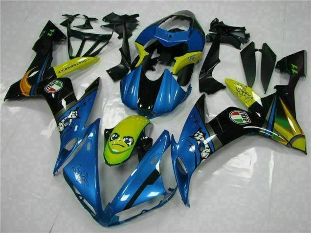 2004-2006 Yamaha YZF R1 Motorcycle Fairings - Blue Yellow Shark Canada Websites