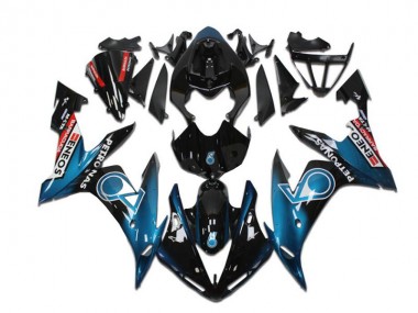 2004-2006 Yamaha YZF R1 Motorcycle Fairings - Teal Blue Glossy Black Red Petronas ENEOS Canada Websites
