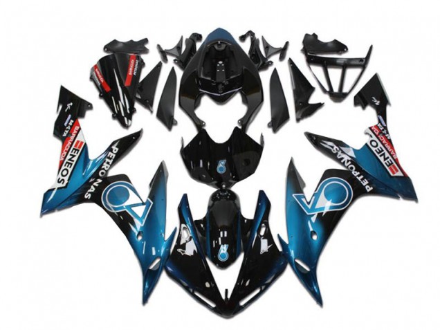 2004-2006 Yamaha YZF R1 Motorcycle Fairings - Teal Blue Glossy Black Red Petronas ENEOS Canada Websites
