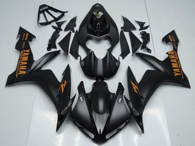 2004-2006 Yamaha YZF R1 Motorcycle Fairings - Matte Black Orange Canada Websites