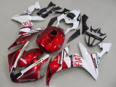 2004-2006 Yamaha YZF R1 Motorcycle Fairings - White Red Fiat Motul Canada Websites