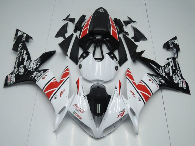 2004-2006 Yamaha YZF R1 Motorcycle Fairings - White Red Black Castrol Canada Websites