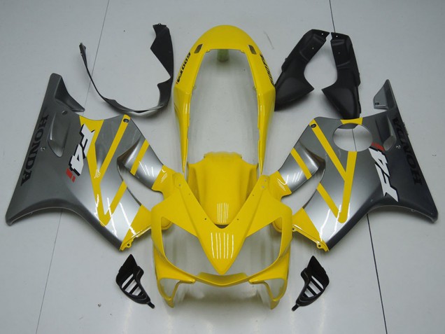 2004-2007 Honda CBR600 F4i Motorcycle Fairings - Yellow Silver Canada Websites