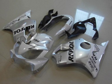 2004-2007 Honda CBR600 F4i Motorcycle Fairings - White Silver Black Repsol Canada Websites