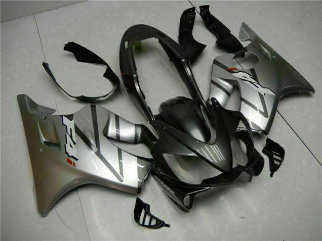 2004-2007 Honda CBR600 F4i Motorcycle Fairings - Silver Matte Black Canada Websites