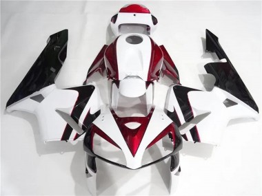 2005-2006 Honda CBR600RR Motorcycle Fairings Kits - White Red Black Canada Websites
