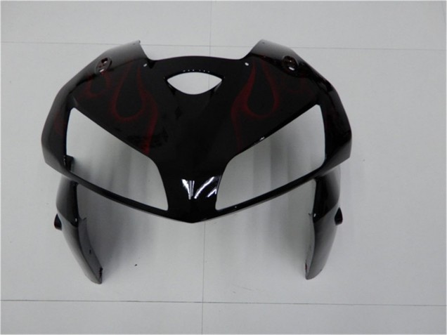 2005-2006 Honda CBR600RR Motorcycle Fairing Kits - Glossy Black Red Flame Canada Websites