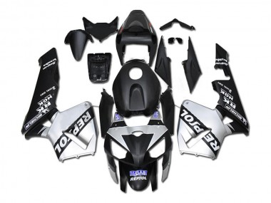 2005-2006 Honda CBR600RR Motorcycle Fairings - Black Silver Repsol Canada Websites