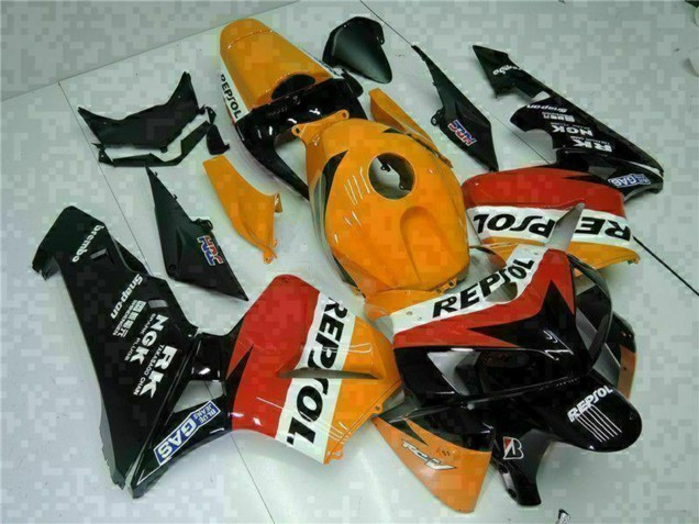 2005-2006 Honda CBR600RR Motorcycle Fairings - Orange White Red Black Repsol Canada Websites