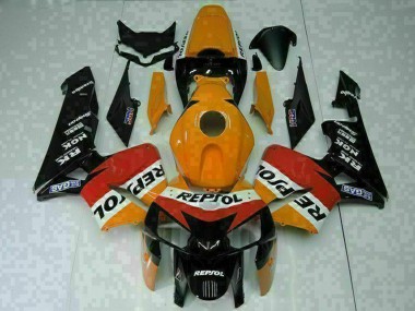 2005-2006 Honda CBR600RR Motorcycle Fairings - Orange White Red Black Repsol Canada Websites