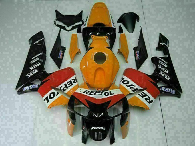 2005-2006 Honda CBR600RR Motorcycle Fairings - Orange White Red Black Repsol Canada Websites