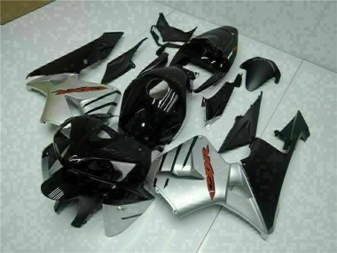 2005-2006 Honda CBR600RR Motorcycle Fairings - Glossy Black Silver Canada Websites