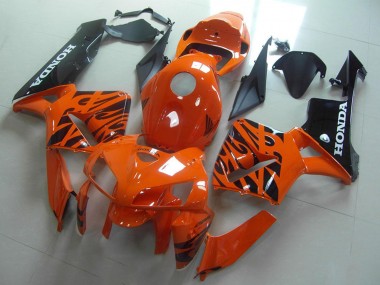 2005-2006 Honda CBR600RR Motorcycle Fairings - Orange Black Flame Canada Websites