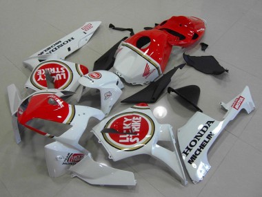 2005-2006 Honda CBR600RR Motorcycle Fairings - White Red Lucky Strike Canada Websites