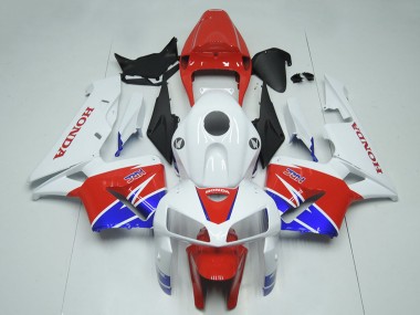 2005-2006 Honda CBR600RR Motorcycle Fairing Kits - White Red Blue HRC Canada Websites
