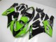 2005-2006 Kawasaki ZX6R Motorcycle Fairings - Green Glossy Black Elf Canada Websites