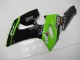 2005-2006 Kawasaki ZX6R Motorcycle Fairings - Green Glossy Black Elf Canada Websites