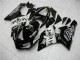 2005-2006 Kawasaki ZX6R Motorcycle Fairings - Glossy Black White West Canada Websites