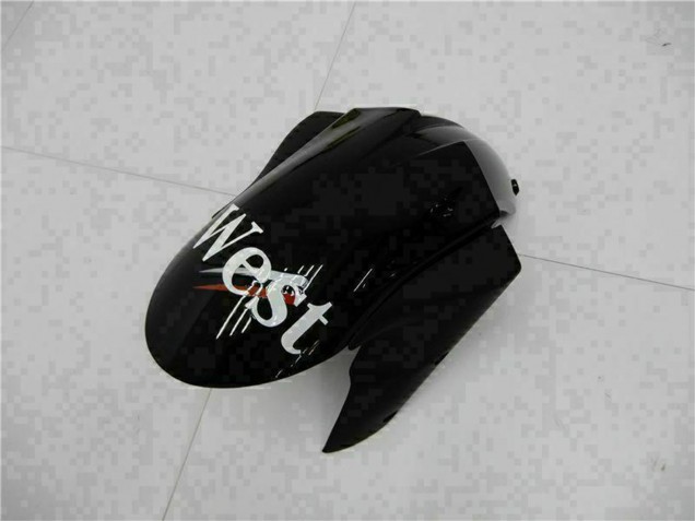 2005-2006 Kawasaki ZX6R Motorcycle Fairings - Glossy Black White West Canada Websites