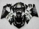 2005-2006 Kawasaki ZX6R Motorcycle Fairings - Glossy Black White West Canada Websites