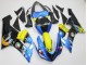 2005-2006 Kawasaki ZX6R Motorcycle Fairings - Blue Yellow Black Shark Canada Websites