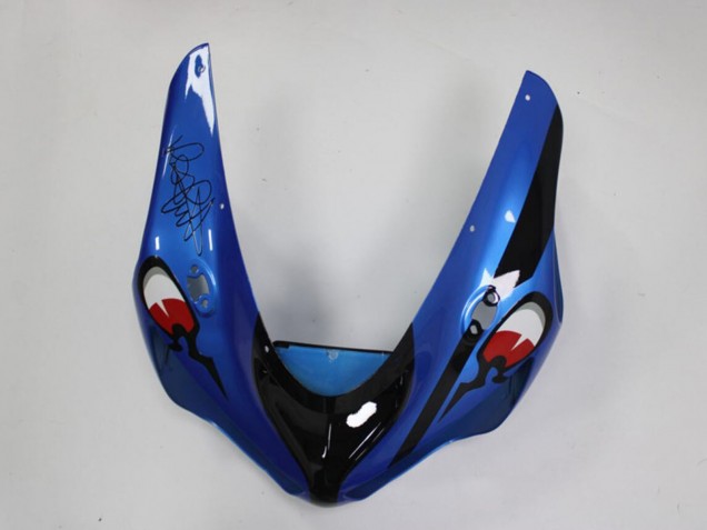 2005-2006 Kawasaki ZX6R Motorcycle Fairings - Blue Yellow Black Shark Canada Websites