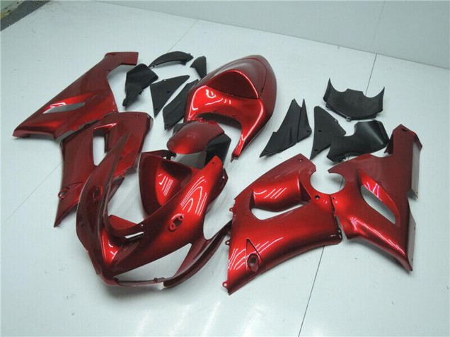 2005-2006 Kawasaki ZX6R Motorcycle Fairings - Candy Red Canada Websites