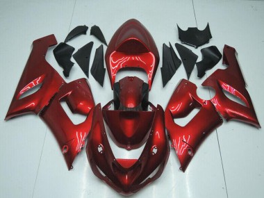 2005-2006 Kawasaki ZX6R Motorcycle Fairings - Candy Red Canada Websites