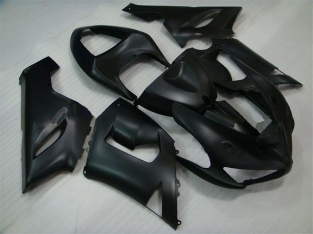 2005-2006 Kawasaki ZX6R Motorcycle Fairings - Matte Black Canada Websites