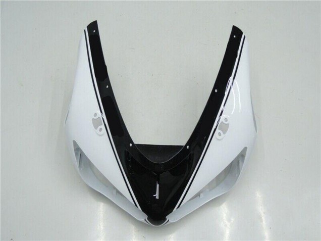 2005-2006 Kawasaki ZX6R Motorcycle Fairings - White Glossy Black Canada Websites