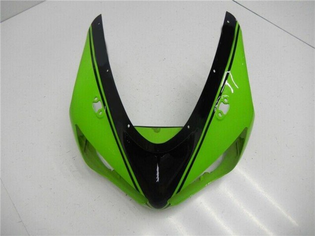 2005-2006 Kawasaki ZX6R Motorcycle Fairing - Green Glossy Black Canada Websites